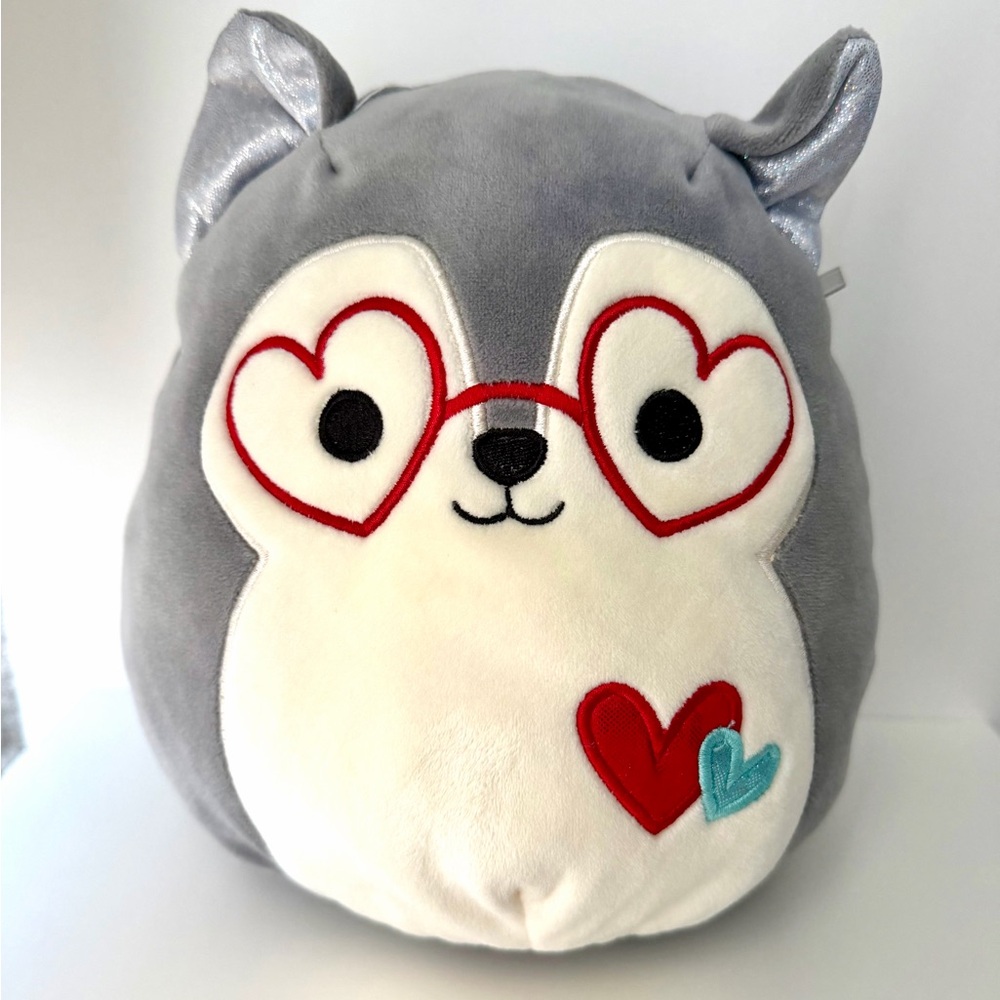 SQUISHMALLOW Ryan the Husky Plush 8” Valentine’s Stuffed Animal